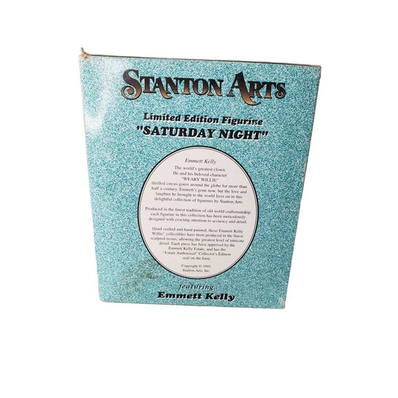 Emmett Kelly Saturday Night Weary Willie Clown 1995 Bathtub #1138 Stanton Arts - Picture 7 of 9